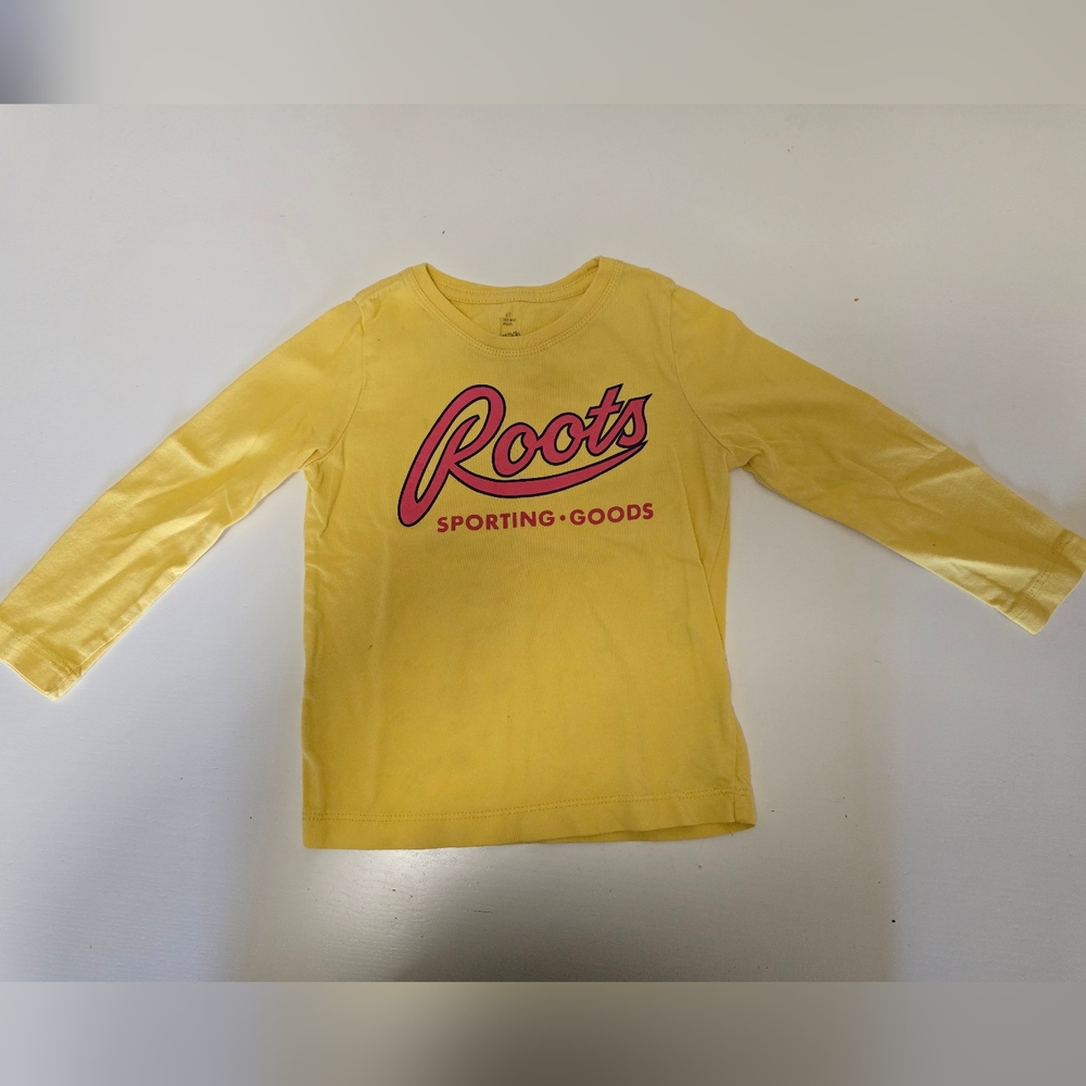 Roots Kids Bright Yellow Long Sleeve Tee